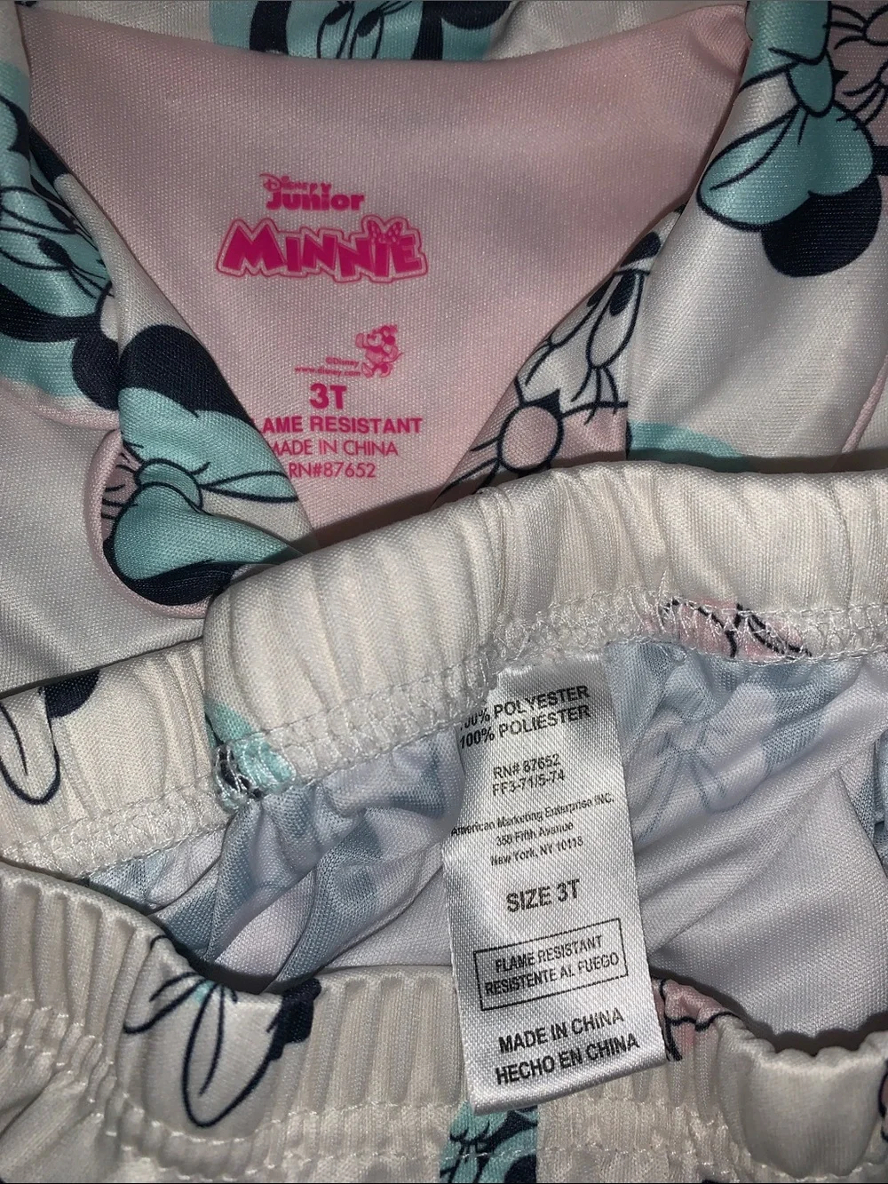 Disney Minnie Mouse 2 Piece Pajama Set